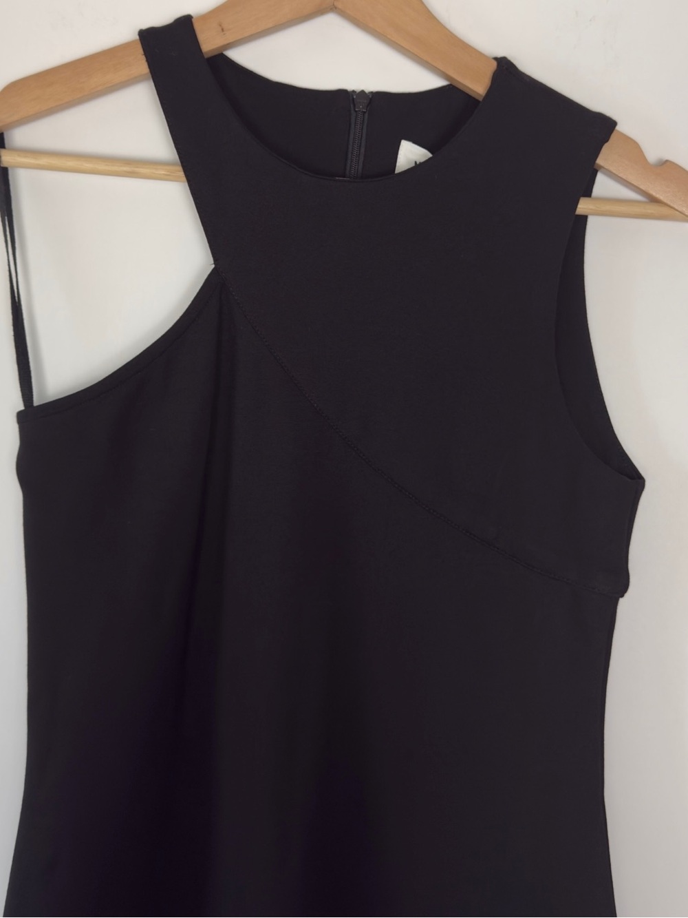 Marcella NYC Sabrina Dress Ponte Cocktail Asymmetric Midi Size XS - Picture 10 of 16